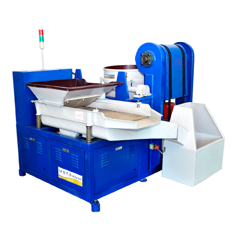 Large Vibratory metal polishing machine machine with automatic separator and soundproof cover
