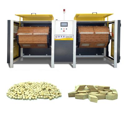 Double cylinder drum polishing machine