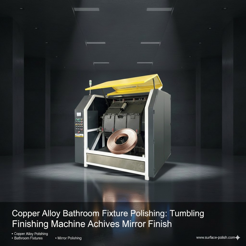 Copper Alloy Bathroom Fixture Polishing: Tumbling Finishing Machine Achieves Mirror Finish