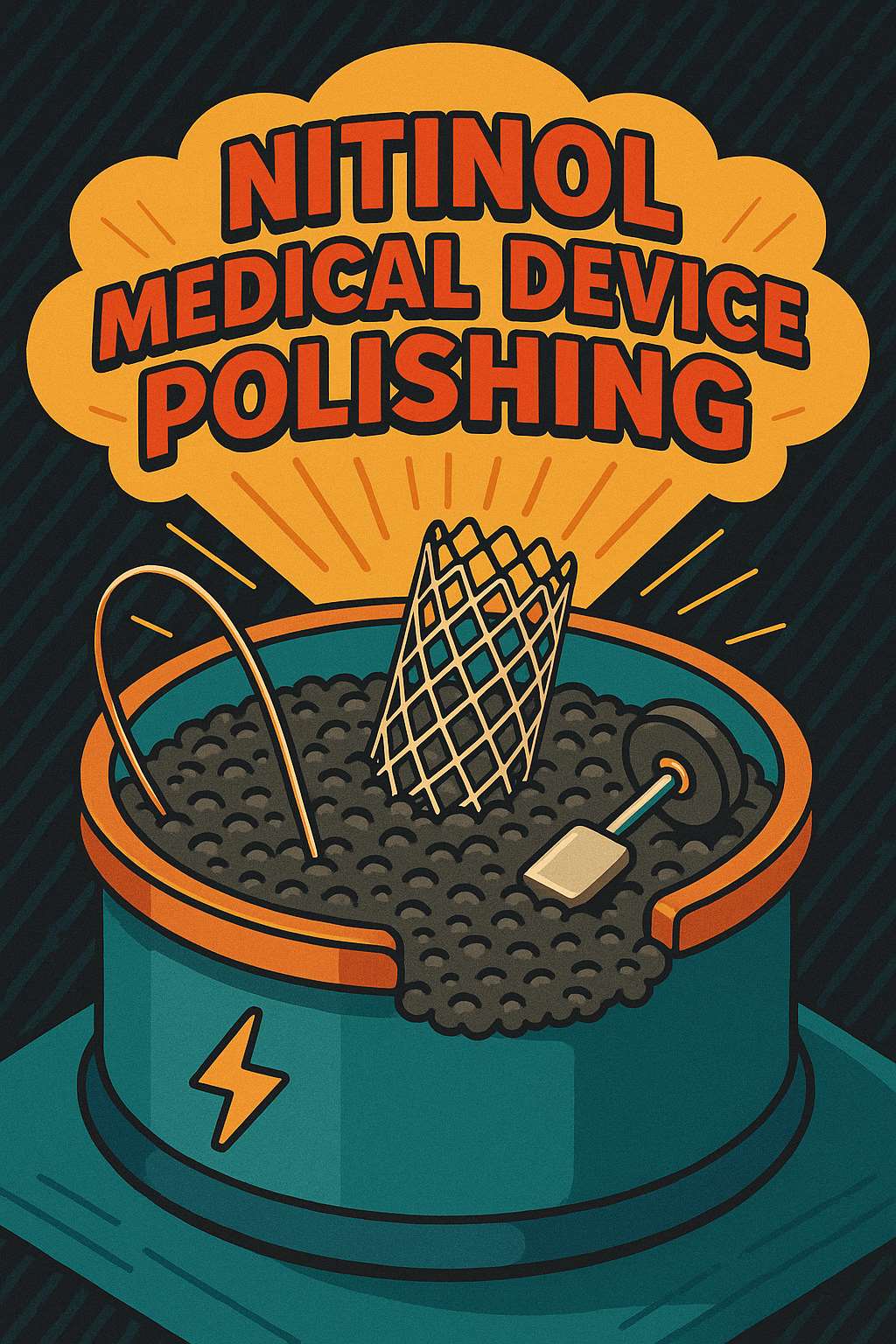 Nitinol Medical Device Polishing: Magnetic Finishing Machine for Complex Structures of Memory Metals